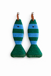 Brinco Sardinha Verde e Azul