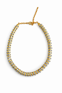 Colar Spikes Banho Duplo