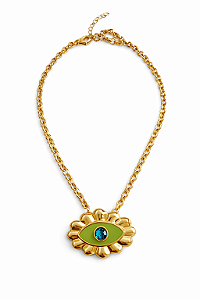 Colar Olho Grego Verde