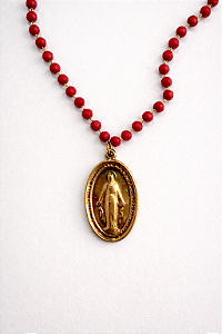 Colar Cristais Vermelhos