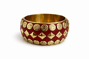 Pulseira Tachas Marsala