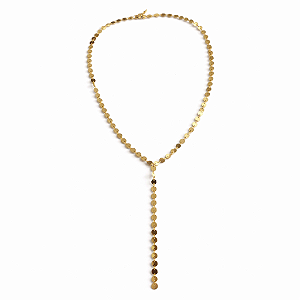 Colar Gravatinha Moedas