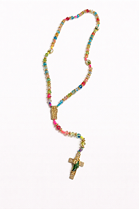 Colar Terço Colorido