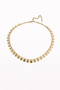 Colar Medalhinhas Douradas