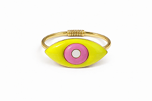 Pulseira Olho Lima e Pink