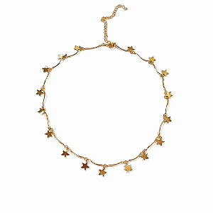 Colar Dourado Estrelinhas