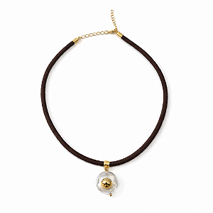 Colar Corda Marrom