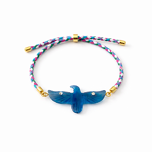 Pulseira Corda Colorida e Pingente