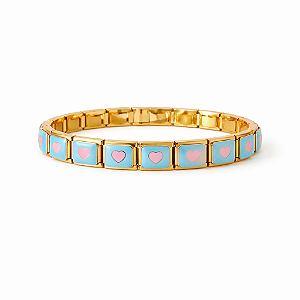 Pulseira Coração Aço