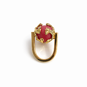 Anel Esfera Pink