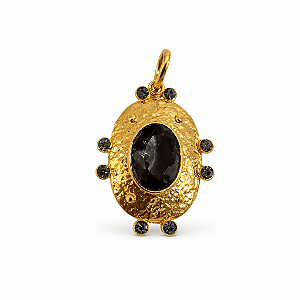 Pingente Oval Chumbo