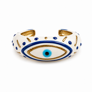 Bracelete Olho Marinho e Dourado