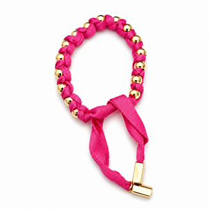 Pulseira Cordinha Rosa
