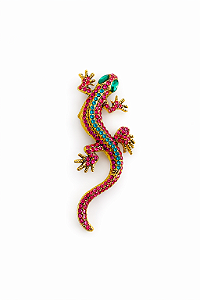 Broche Salamandra Pink