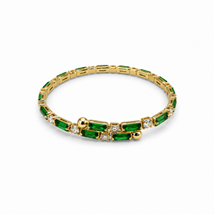 Pulseira Dourada e Verde