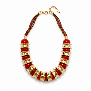Colar Maxi Bolas Vermelho