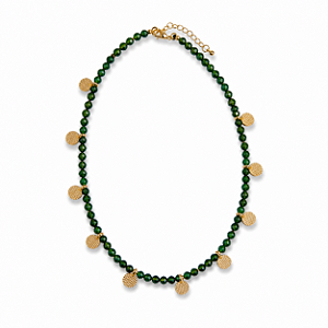 Colar Cristais Verde