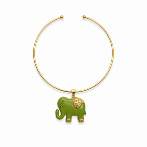 Colar Aro Elefante Oliva