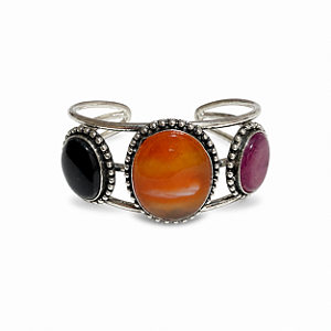 Bracelete Indiano Pedras Coloridas