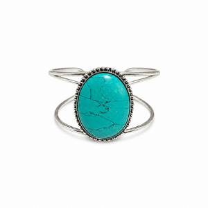 Bracelete Indiano Pedra Turquesa