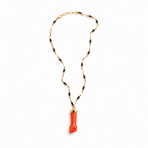 Colar Dourado Figa
