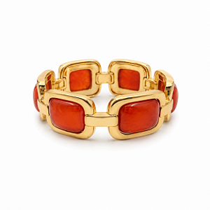 Pulseira Quadrados Laranja