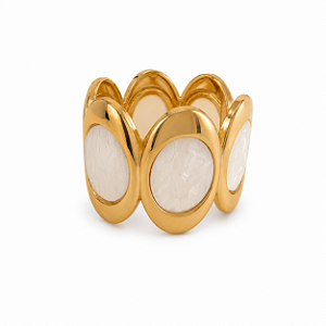 Pulseira Bolas Brancas