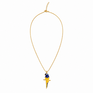 Colar Arara Azul e Amarelo