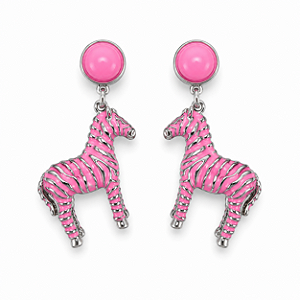 Brinco Zebra Pink