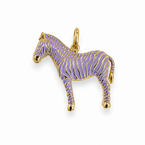 Pingente Zebra Lilás