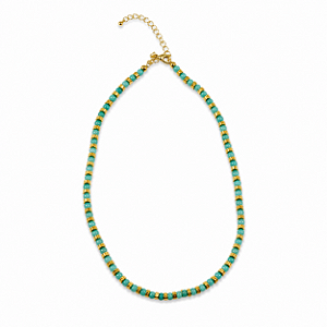 Colar Pedras Verde Agua