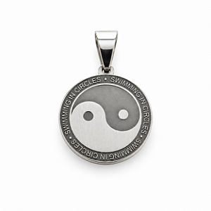 Pingente Yin Yang Aço