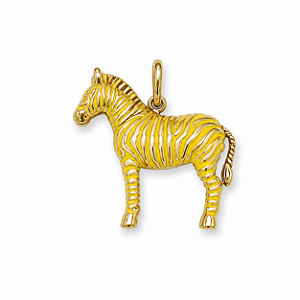 Pingente Zebra Amarela