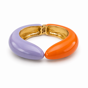 Bracelete Garras Lilas e Laranja