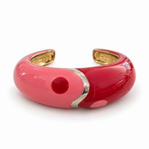 Bracelete Yin Yang Pink e Vermelho