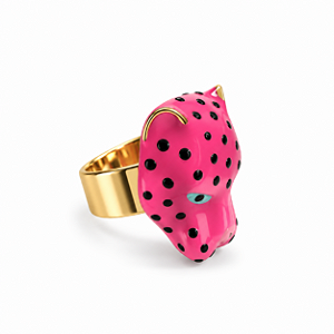 Anel Pantera Pink
