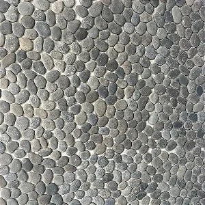 Seixo Importado Telado - 30x30cm Preto