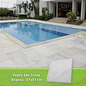Pedra São Tomé Branca Tipo Exportação 57x57cm