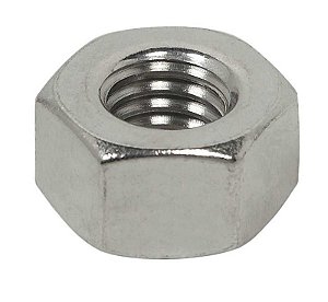 Porca Sextavada Pesada 1/2-13 UNC Inox 316 ASTM A194-8 (Embalagem 4 Peças)