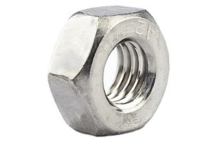 Porca Sextavada Rosca Fina M16-1.50mb Inox 10 Peças