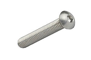 PARAF. ALLEN C/AB. DIN 7380 M6-1,00MA X 8MM INOX 304 - 50 PEÇAS