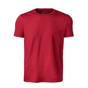 Camiseta Masculina Básica Made in Mato Vermelha