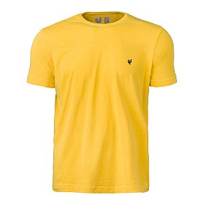 Camiseta Basic Amarelo Gola Careca