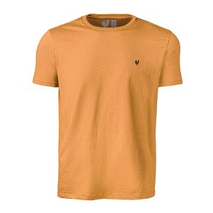 Camiseta Masculina Básica Made in Mato Laranja 1708