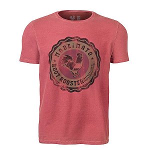 Camiseta Masculina Estampada Made in Mato Stone Bordo