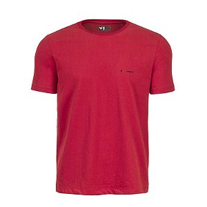Camiseta Básica Masculina TC Vermelho Made In Mato Gola Careca