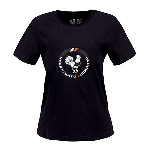 Tshirt Estampada Feminina Preta Circle Company