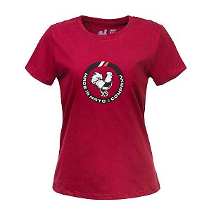 Tshirt Estampada Feminina Vermelha Circle Company