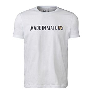 Camiseta Estampada Masculina Made in Mato Galo Golden Branco