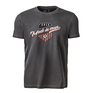 Camiseta Estampada Masculina Stone Cinza